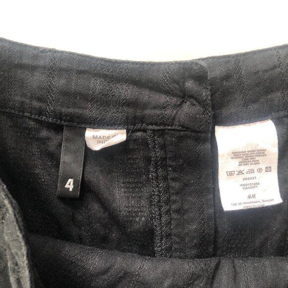 H&M Women's Black Frilly Skirt Size 4 - Picture 5 of 5